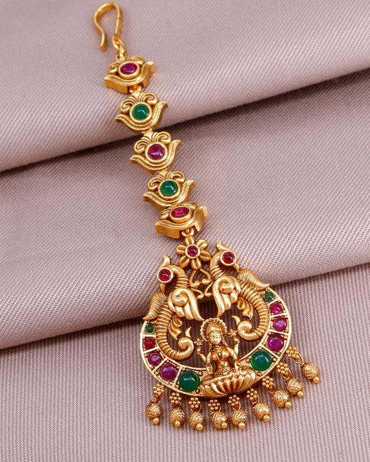 Premium Gajalakshmi Design ANtique Nethichutti INCHT267