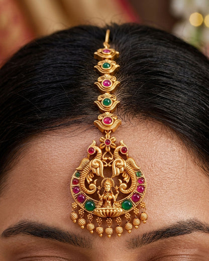 Premium Gajalakshmi Design ANtique Nethichutti INCHT267