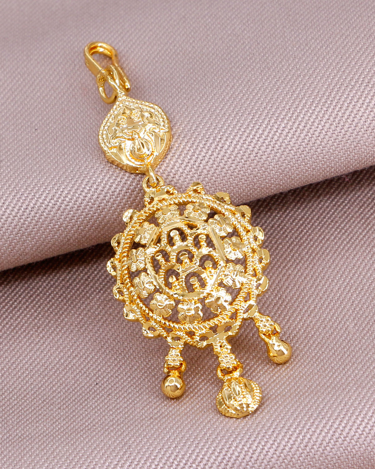 Plain Gold Plated Short Maang Tikka INCHT273
