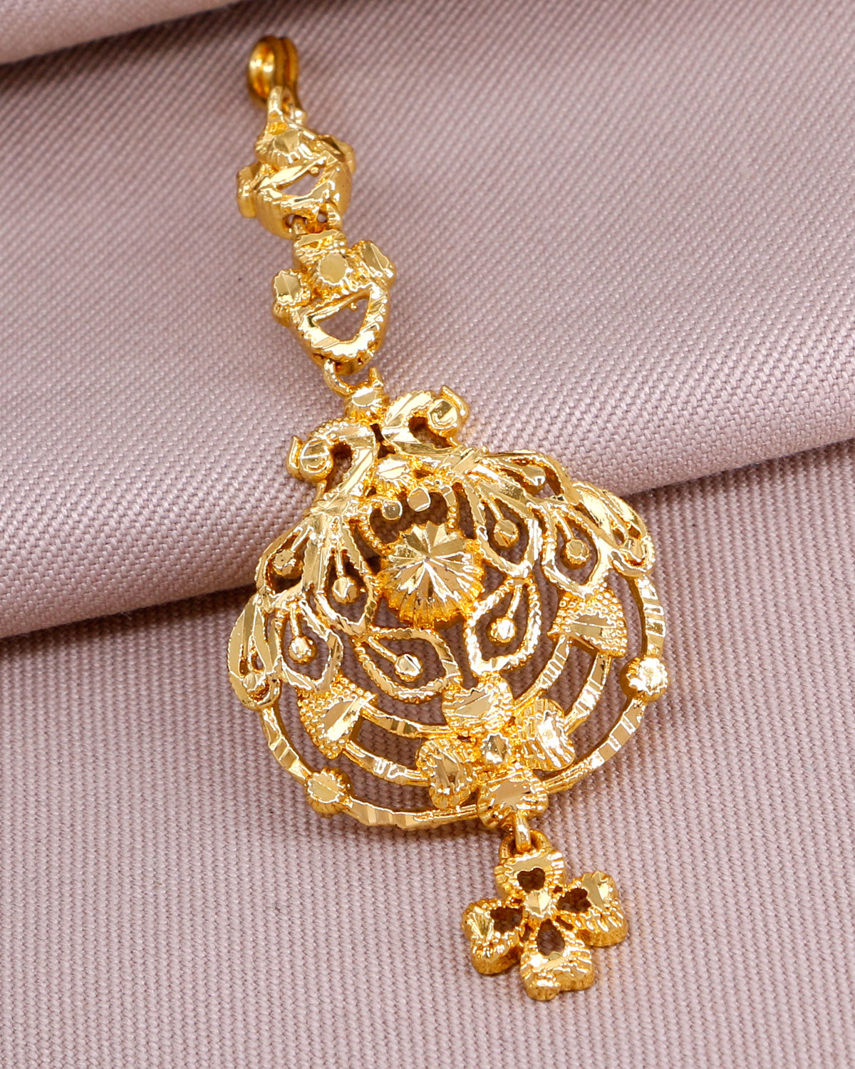Elegant Micro Gold Polish Short Nethichutti Design INCHT275