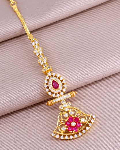 Bollywood Fashion Gold Maang Tikka INCHT442