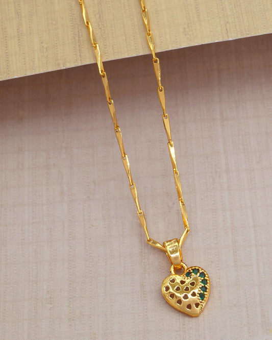 Heart Shaped Locket With Chain ISMDR2173