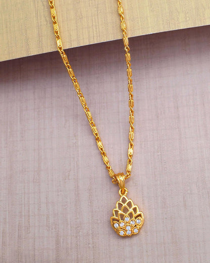 One Gram Gold Diamond Pendant For Girls Shop Online