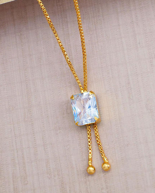 Solitaire Diamond Pendant With Gold Chain At Buy Online